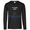Playera Bordada Caballero Personalizada Manga Larga Tu Logo frente izquierdo