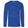 Playera Bordada Caballero Personalizada Manga Larga Tu Logo frente izquierdo