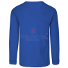 Playera Bordada Caballero Personalizada Manga Larga Tu Logo frente izquierdo