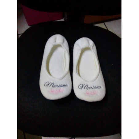 balerinas: toalla impresa o bordada