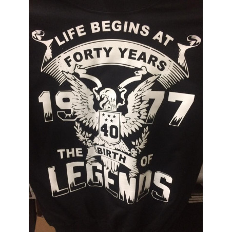 Playera Aniversario Life Begins La Vida inicia