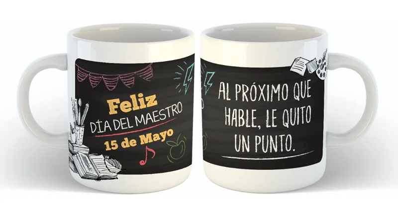Taza para Maestro el proximo que hable le quito un punto
