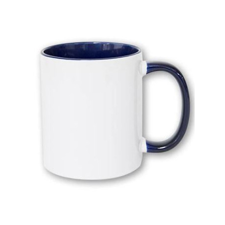 Taza con interior y asa de color sublimada 325ml  mándenos su foto