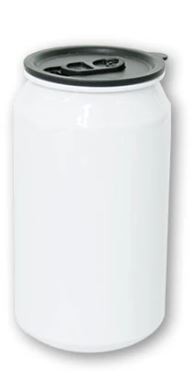 Lata con tapa  para sublimar  530ml  mándenos su foto