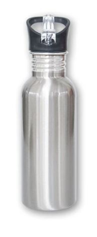 Botella Aluminio con popote  para sublimar 600ml  mándenos su foto