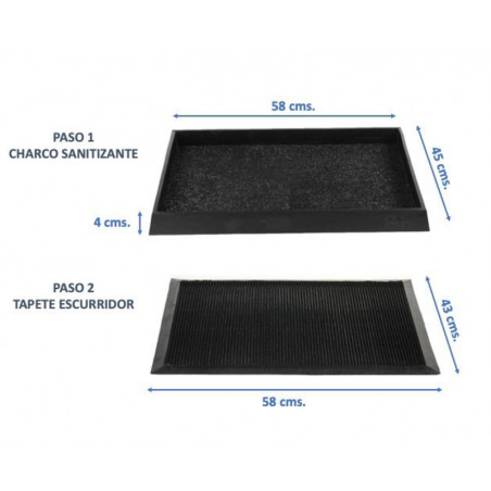 Tapete Sanitizante uso rudo para poner al ingreso de su oficina