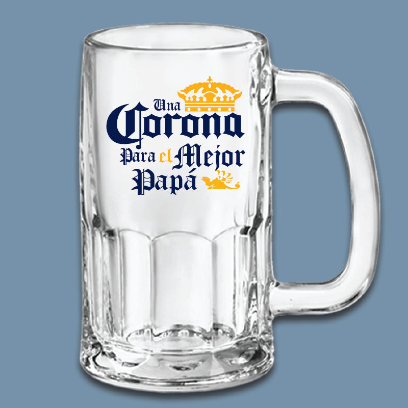 Tarro Cervecero cristal Dial del padre sublimado  591ml