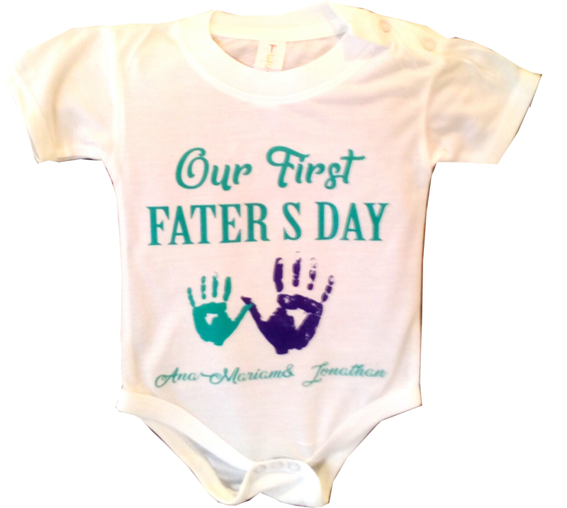 Pañalero Yo festejo el Día De mi Padre Diseño Our First Father Day