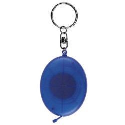 LLAVERO FLEXÓMETRO OVALADO AZUL TRASLÚC. - vista 1