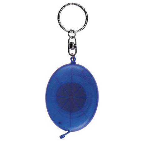 LLAVERO FLEXÓMETRO OVALADO AZUL TRASLÚC. - vista 1