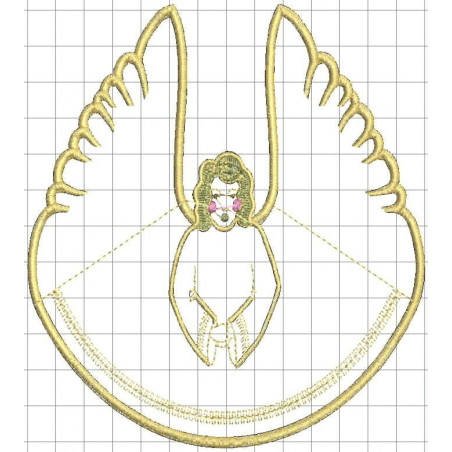 Ponchado Navidad ANGEL alta calidad listo para bordar en Printernet