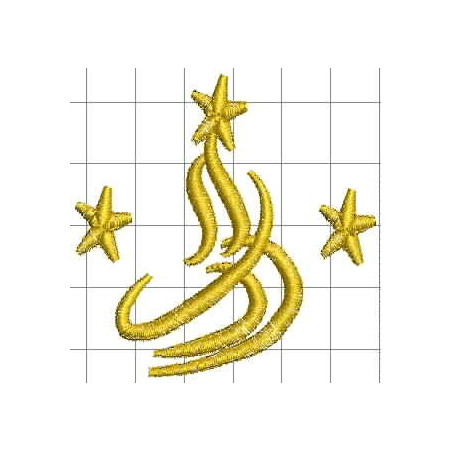 Arbol para bordar navidad ideal para gorra