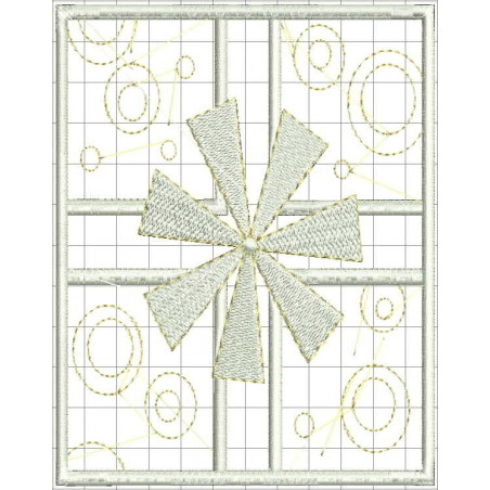 Ponchado Navidad Caja Regalo Grande calidad listo para bordar en Printernet